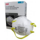 3M 8210 Disposable Respirator, One Size Mask, 95 % Filter Efficiency, White N 20PK/BX