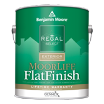 Regal® Select Exterior Paint — MoorLife® Flat Finish W105