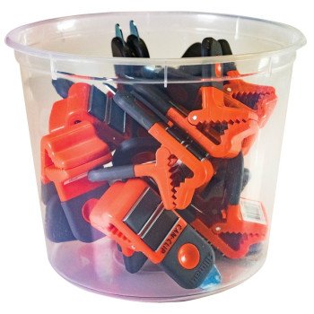 Allway Tools CCL15 Can Clip Bucket, 2-in-1, Plastic, Clear