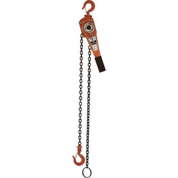 American Power Pull 600 Series 605 Chain Puller, 0.75 ton, 5 ft H Lifting, 13 in Between Hooks