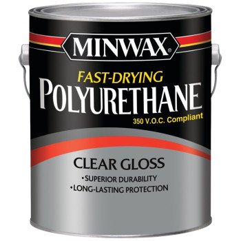 Minwax 319000000 Polyurethane, Gloss, Liquid, Clear, 1 gal, Can