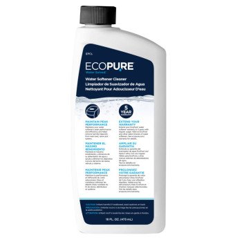 Ecopure EPCL Water Softener Cleaner, 16 oz, Liquid, Characteristic