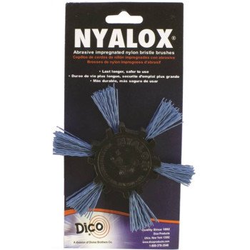 Dico 541-788-4 Flap Wheel Brush, 4 in Dia, Nylon Bristle