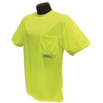 Radians ST11-NPGS-M Safety T-Shirt, M, Polyester, Green, Short Sleeve, Pullover