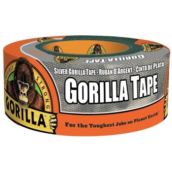 Gorilla 105463 Duct Tape, 10 yd L, 1.88 in W, Silver