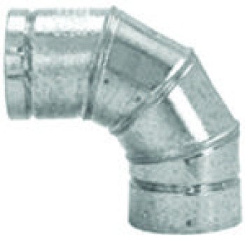 Selkirk 104230 Elbow, 4 in Connection, Galvanized Steel