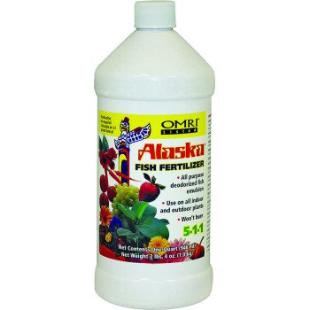 Alaska 100099247 Fish Fertilizer, 32 oz Bottle, Liquid, 5-1-1 N-P-K Ratio