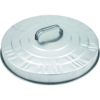 Behrens 38111 Trash Can Lid, Galvanized Steel, Silver, For: 20 gal Cans