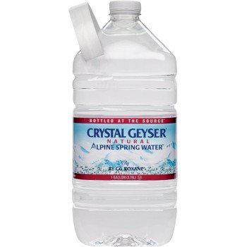 Crystal Geyser 12514-2 Bottle Water, Liquid, Spring Flavor, 1 gal Bottle