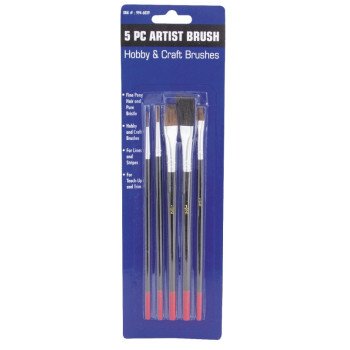 ProSource A55505 Artist Brush Set, Wood Handle