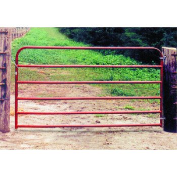 Behlen Country 40130081 Utility Gate, 96 in W Gate, 50 in H Gate, 20 ga Frame Tube/Channel, Red