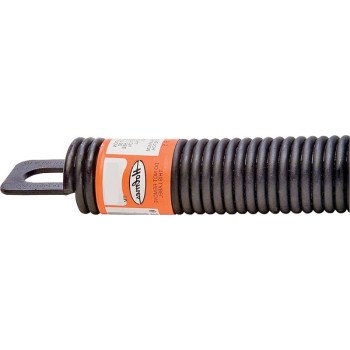 Holmes Spring Manufacturing P732C Extension Spring, 1-5/16 in OD, 32 in OAL, Steel, Plug End, 90 to 150 lb