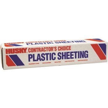 POLY-AMERICA RE-620C Reinforced Sheeting, 100 ft L, 20 ft W, Clear