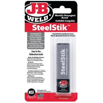 J-B Weld 8267SF Epoxy Putty Stick, Black/Dark Gray, Solid, 2 oz