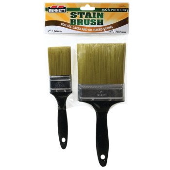 BENNETT 2PK STAIN Paint Brush Set, 2-Brush