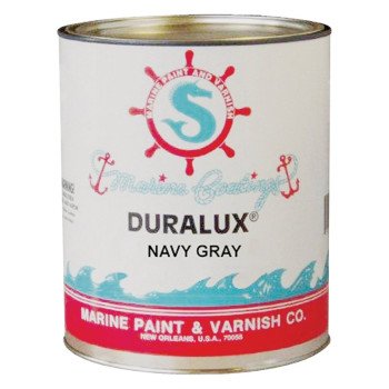 Duralux M723-4 Marine Enamel, High-Gloss, Navy Gray, 1 qt Can