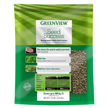 GreenView 23-29824 Biodegradable Mulch with Fertilizer, Granular, Slight, 10 lb Bag