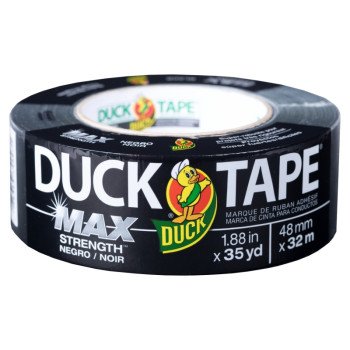 Duck 240867 Duct Tape, 35 yd L, 1.88 in W, Black