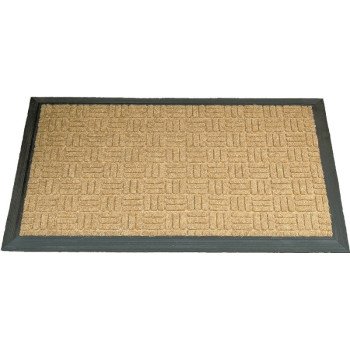 Simple Spaces 06ABSHE-09-3L18 Door Mat, 30 in L, 18 in W, Non-Woven Surface
