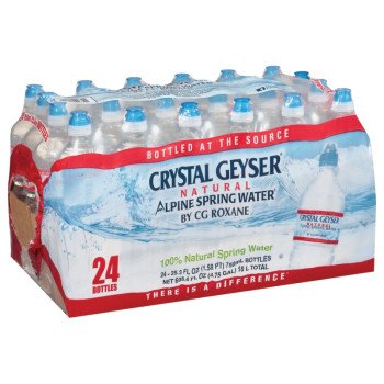 Crystal Geyser 24772-1 Alpine Spring Water, 25.3 fl-oz Bottle