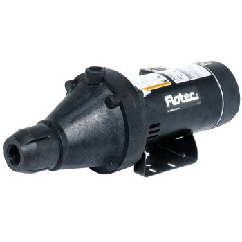Flotec FP4022-10 Jet Pump, 6.1/12.2 A, 115/230 V, 0.75 hp, 1-1/4 in Suction, 1 in Discharge Connection, 25 ft Max Head