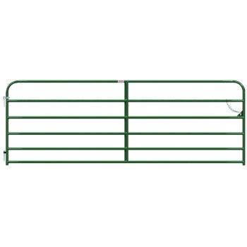 Behlen Country 40130122 Utility Gate, 12 ft W Gate, 50 in H Gate, 20 ga Frame Tube/Channel, Green