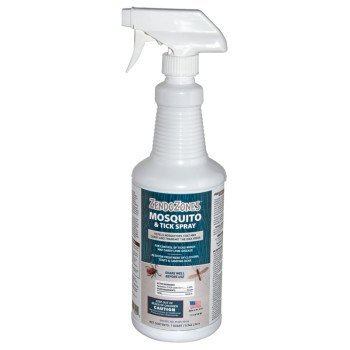 ZendoZones 18-W Mosquito and Tick Spray, Liquid, 1 qt Bottle