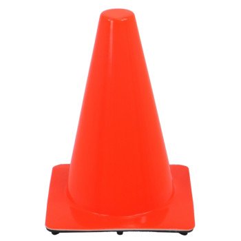 MSA 10073410 Safety Cone, 12 in H Cone, Orange Cone