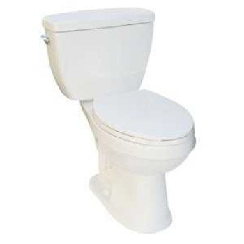 Craft + Main TT-8210-WL Two-Piece Toilet, Elongated, Soft Closure Bowl, 1.6 gpf Flush, 10 in Rough-In, 17 in H Rim