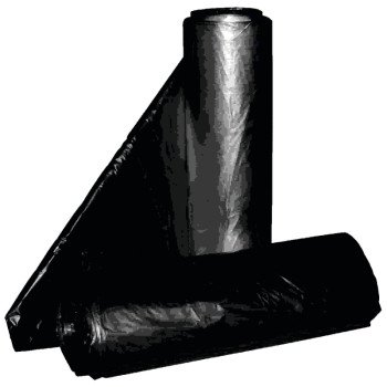 ALUF Plastics RCT-56XX Royal Crown Top Liner, 43 x 46 in, 56 gal, Metalocene Blend, Black