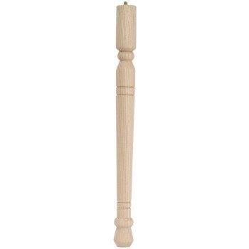 Waddell Early American Series 2572 Table Leg, 21-3/4 in H, Hardwood, Smooth Sanded