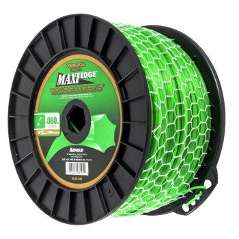 ARNOLD Maxi Edge WLM-380 Trimmer Line Spool, 0.080 in Dia, 1152 ft L, Polymer, Green