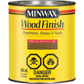 Minwax 224034444 Wood Stain, Special Walnut, Liquid, 946 mL, Can