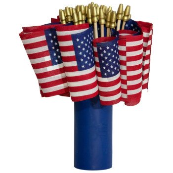 Valley Forge USE8D USA Stick Flag Display, Polycotton