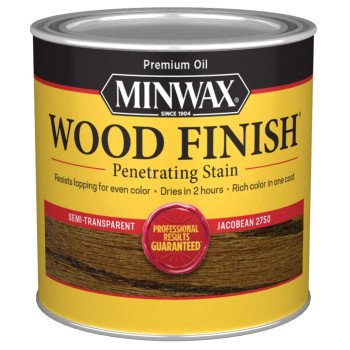 Minwax 227504444 Wood Stain, Jacobean, Liquid, 0.5 pt, Can