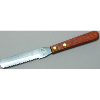 Chef Craft 20801 Cut and Spread Knife, Stainless Steel Blade, Wood Handle