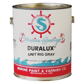 Duralux M726-4 Marine Enamel, High-Gloss, Rig Gray, 1 qt Can