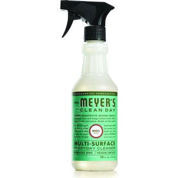 Mrs. Meyer's 14441 Countertop Spray, 16 oz, Liquid, Basil