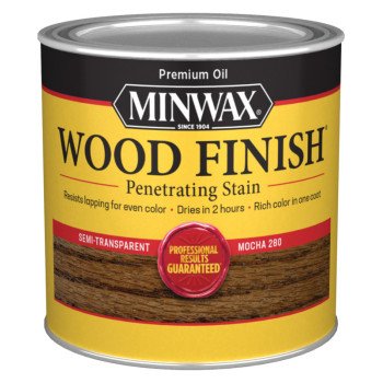 Minwax 227194444 Interior Wood Stain, Mocha, Liquid, 1/2 pt