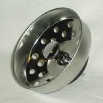 US Hardware P-608C Basket Strainer, Stainless Steel, Brushed Stainless Steel