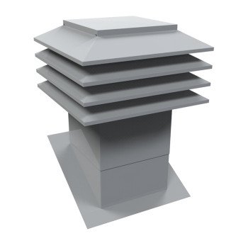 301-12-G SLOPE ROOF VENT GRY  