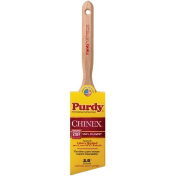 Purdy Chinex Glide 144152925 Trim Brush, Fluted Handle, Stainless Steel Ferrule