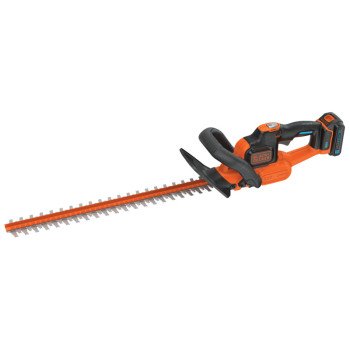 Black+Decker LHT321 Hedge Trimmer, Battery Included, 20 V, Lithium-Ion, 3/4 in Cutting Capacity, 22 in Blade