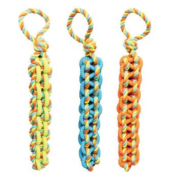 Chomper WB15530 Dog Toy, Braided Rope, Thermoplastic Rubber