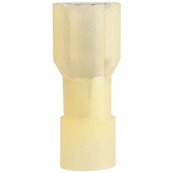 Gardner Bender 10-155F Disconnect Terminal, 600 V, 12 to 10 AWG Wire, 1/4 in Stud, Vinyl Insulation, Yellow, 50/PK