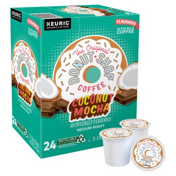 KEURIG 5000330073 K-Cup Pod, Coconut Mocha Flavor, Medium Roast, 12 oz Box