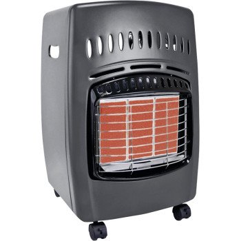 Comfort Glow GCH480 Cabinet Heater, 13-3/4 in W, 23 in H, 6000, 12,000, 18,000 Btu Heating, Liquid Propane, Steel