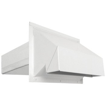 Imperial VT0515 Exhaust Hood, Heavy-Duty, Galvanized Steel, White, For: 3-1/4 x 10 in Ducts