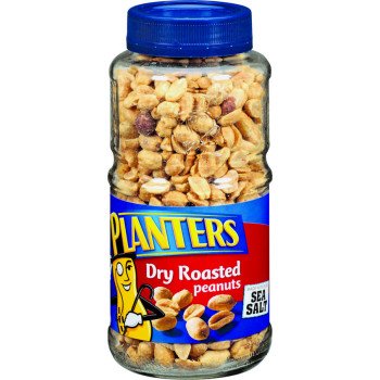 Planters 422470 Peanut, Dry Roasted, 16 oz, Jar
