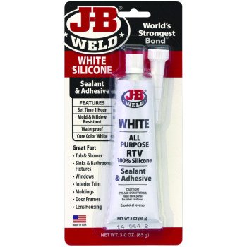 J-B Weld 31312 Silicone Adhesive Sealant, 3 oz, Gel